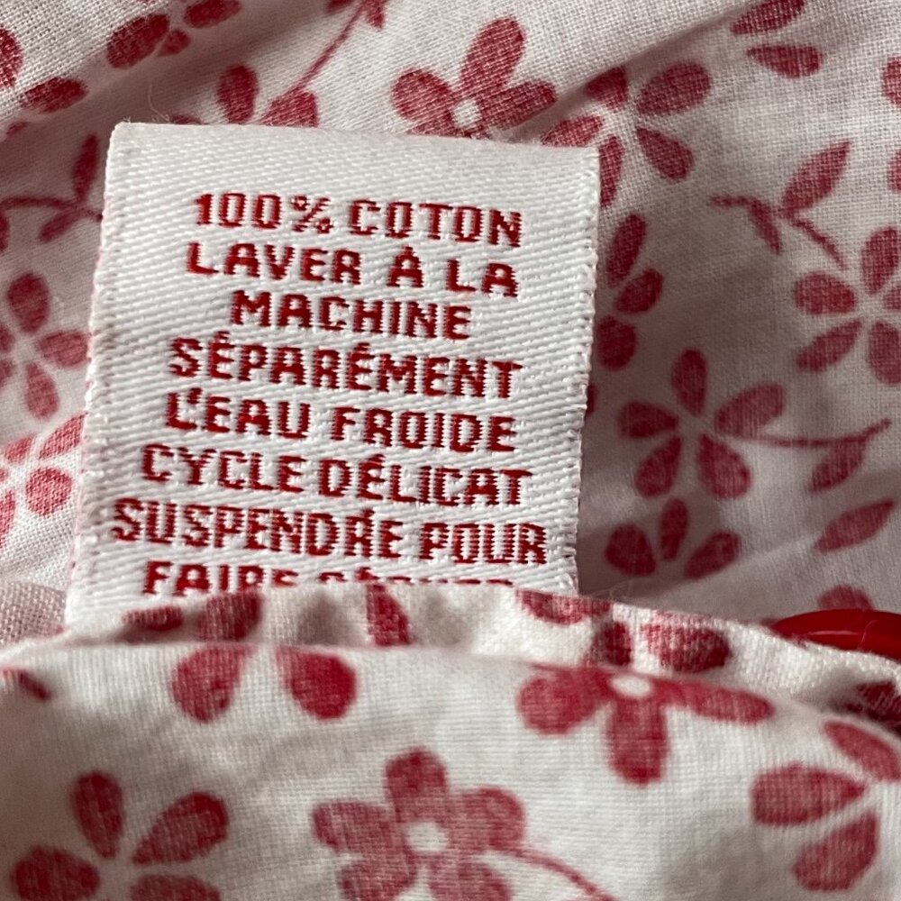 April Cornell White Dress with Red Floral Print - Picture 9 of 9